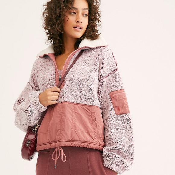 Free People Sweaters - Free People BFF Fleece Pullover NWOT